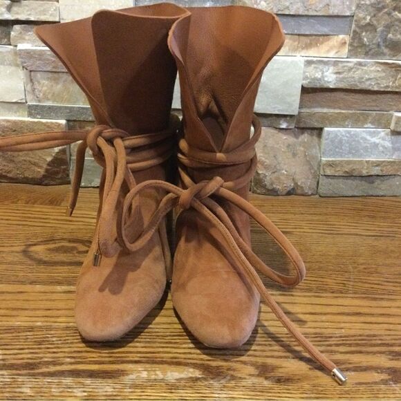 ALEXANDRE BIRMAN Suede Lace-Up Boots - Picture 1 of 11